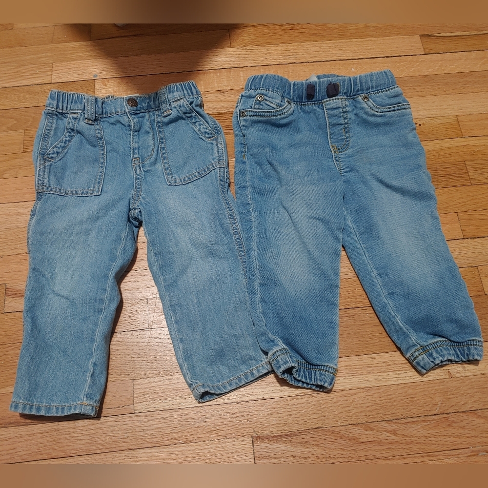 Carter's jeans - set of 2 / 12-18 months